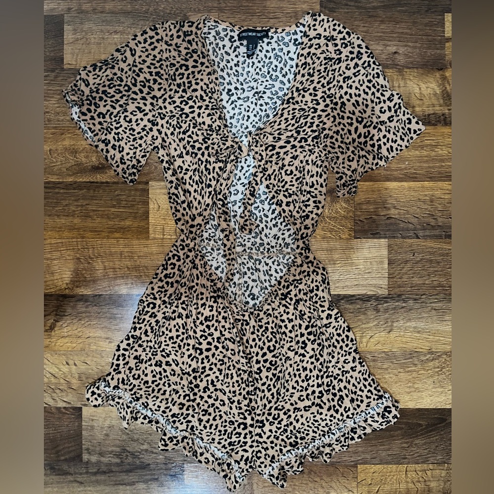 Cheetah romper